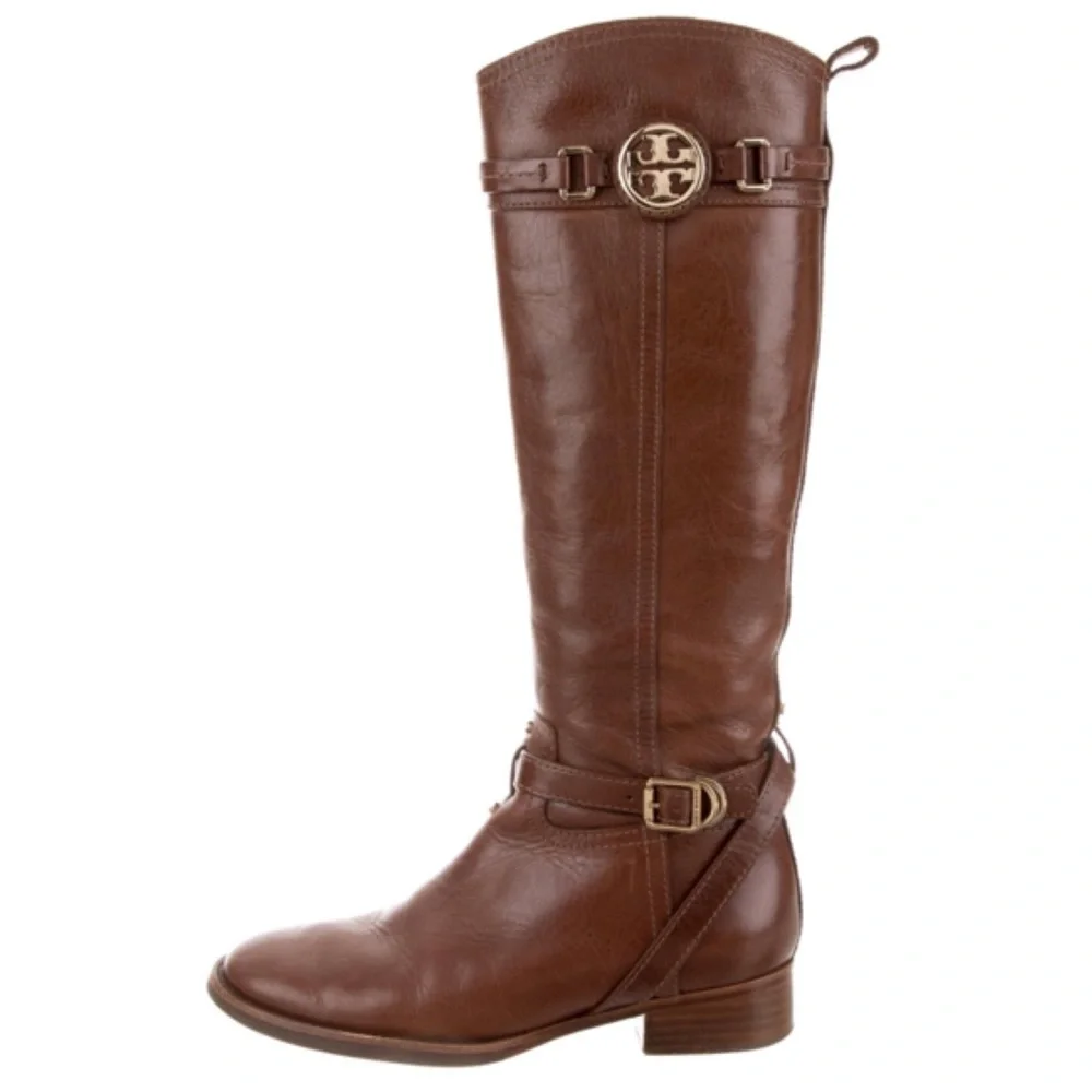 Tory Burch Knee High Leather Boots size 6